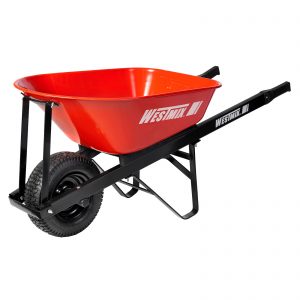 PRO TRADE 100L STEEL TRAY 6.5" WHEEL
