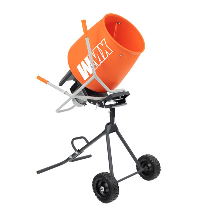2.2CF Electric Side Tip Poly Drum Cement Mixer - Image 2